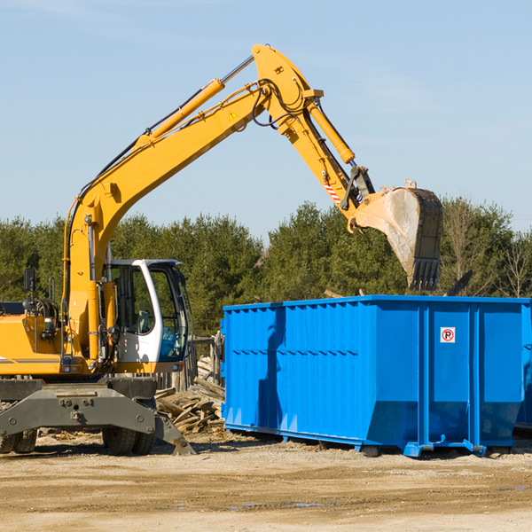 what size residential dumpster rentals are available in Westview